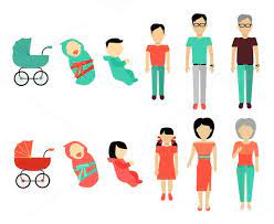 Human Growing Up Concept Growing Up Human Up Illustration