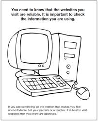 More than 600 free online coloring pages for kids: Internet Safety
