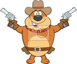 Browse 916 cowboy cartoon stock photos and images available or start a new search to explore more stock photos and images. Brown Bulldog Cowboy Cartoon Zeichen Bis Zwei Revolver Leinwandbilder Bilder Revolver Pistole Gun Myloview De