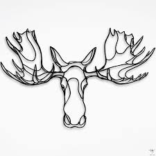 Forget Real Hunting Trophies 10 Wall Trophies For Animal Lovers Moose Tattoo Animal Wall Art Animal Drawings Here presented 52+ moose head drawing images for free to download, print or share. moose tattoo animal wall art