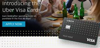 See the online credit card application for details about terms and conditions. Uber Visa Credit Card 100 Bonus 4 Back On Dining 3 On Travel 2 On Online 1 On Every Day Purchases No Annual Fee
