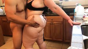 BBW Kitchen Doggy: Homemade Porn