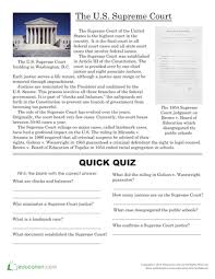 Every State Has Lots Of Court Houses And Hundreds Of Judges But Our Country Has Middle School Us History Supreme Court High School Reading