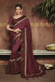 Png image of dark amber color palette. Kajal Aggarwal Dark Maroon Colour 1222km