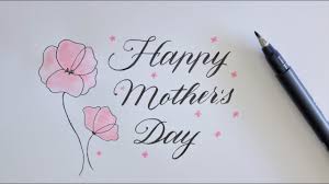 How To Write In Calligraphy Happy Mother S Day Easy Way Happy Mother S Day Calligraphy Happy Mother S Day Card Happy Mothers Day Letter