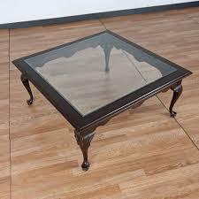 Heron round coffee table your price. Ethan Allen Glass Top Coffee Table The Local Flea Phoenix