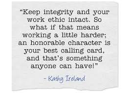 Integrity is not something that grownups have and adolescents can aspire to. Famous Sports Quotes About Integrity Quotesgram