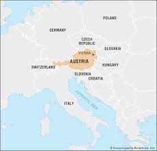 Austria Map In World Map Austria | Facts, People, And Points Of Interest | Britannica