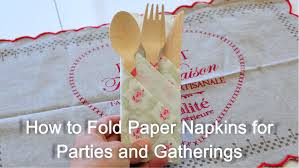 How To Fold Paper Napkins For Parties And Gatherings Http Utry It Pliage Serviette Papier Serviette Papier Serviette De Table