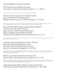 This play has gone down in history for its depiction of the epitome the story has been used for numerous musicals and opera performances. Famous Romeo And Juliet Quotes About Love Love Is You