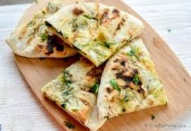 Grilled Garlic Cheese Naan Bread Recipe Chefdehome Com In 2020 Recipes With Naan Bread Garlic Cheese Naan Bread