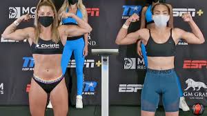 Kim clavel will box on saturday in montreal in front of his parents and friends for the first time since december 7, 2019 and not even a hurricane could take away the huge smile printed on his face for a few weeks. Kim Clavel Vs Natalie Gonzalez Full Weigh In Face Off Video Youtube