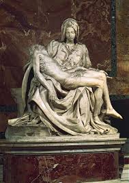 The pieta represents the body of jesus on the lap of his mother mary after the crucifixion, which is the scheme of northern origin. Pieta Sculpture By Michelangelo Britannica