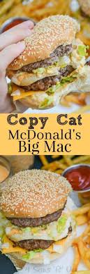 Get An Authentic Taste Of Your Favorite Fast Food Burger With This Copy Cat Mcdonald S Big Mac It S Got Everything Recipes Restaurant Recipes Cooking Recipes