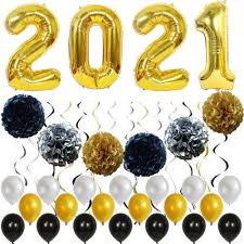 After indefinitely delaying the film in march, lionsgate has now officially moved spiral back from may 15 this year to its new spot on may 21, 2021. Sunsky 2021 Black Gold Aluminum Film Balloon Set Holiday Party Decoration Spiral Pendant Garland Party Decoration