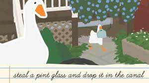 I included backstitching around the goose, but feel free to leave it off! Steal A Pint Glass And Drop It In The Canal Untitled Goose Game Fast Walkthrough Youtube