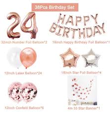 Selamat ulang tahun (jamrud) not angka pianika original songs by ; 38pcs Number 24 Birthday Balloons 24th Happy Birthday 24 Years Old Party Decorations Man Woman 42th 42 Years Birthday Supplies Ballons Accessories Aliexpress