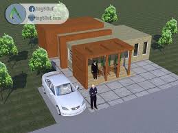 مخطط منزل 10x12 طابق ارضي اوتوكاد Dwg