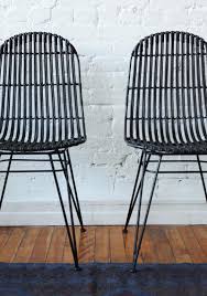 Lilo Dining Chair Black Set Of 2 Dining Chairs Rattan Dining Chairs Modern Furniture