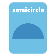 Semicircle Shape Flashcard Ad Paid Ad Flashcard Shape Semicircle Shapes Flashcards Flashcards Shapes