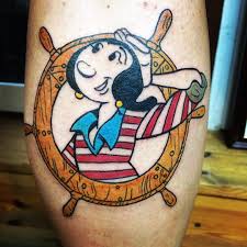 Tschiggys Tschiggy Tschiggysbubblegumtattooart Oliveoyl Olivia Popeye Hafenliebe Hamburgtattoo Femaletattooartist Tattoos Art Tattoo Geometric Tattoo