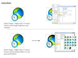 0514 Global Time Zone Map Image Graphics For Powerpoint