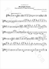 This movement was compared by a music critic of. Moonlight Sonata L Van Beethoven Free Flute Sheet Music Flutetunes Com