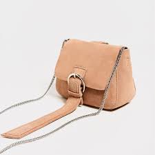 Mini Split Suede Crossbody Bag New In Trf