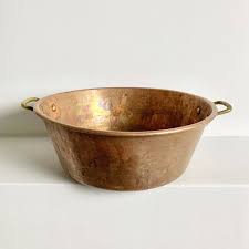 French Antique Copper Pot French Copper Preserves Pot Copper Jam Pot Copper Basin French Cookware Rustic P French Antiques Copper Pots Rustic Copper