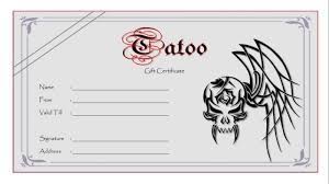 The simple or intricate designs are a reminder of the beauty that comes with this life. Tattoo Gift Certificate Template 5 Templates Example With Regard To Fresh T In 2021 Gift Certificate Template Certificate Template Christmas Gift Voucher Templates
