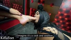 PREV KIFFA Sexy Pet foot worships Kiffa`s Boots and feet LESBIAN FOOT  WORSHIP PET PLAY FOOT GAG
