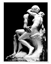 Skulptur der kuss, version in kunstmarmor und andere hochwertige skulpturen bekommen sie bei. Auguste Rodin Der Kuss Poster Online Bestellen Posterlounge De