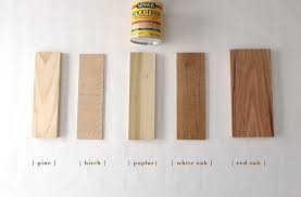 How Six Different Stains Look On Five Popular Types Of Wood