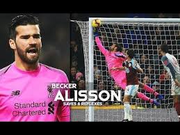 Alisson Becker Insane Saves Reflexes 2018 19 Youtube Goalkeeper Reflexes Save