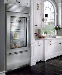 Unfinished beech the 34.5 in. Superb Industrial Glass Door Refrigerator Inside Old Fashioned Kitchen With Wooden Shelves A Glass Front Refrigerator Glass Door Refrigerator Glass Door Fridge