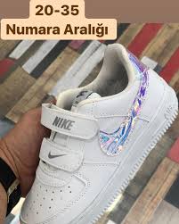 Cocuk Nike Airforce Hologramli 80tl Ucretsiz Kargo Nike Adidas Vans Converse Superstar Airmax Rahat Fila Diesel Terlik Nike Air Force Sneaker Nike Sneakers