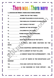 No, you can change the tense. There Was Vs There Were Esl Worksheet By Lolain