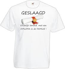 Mail ons zo snel mogelijk via diploma@ugent.be (bij voorkeur vooraleer je geslaagd verklaard wordt). Bol Com Geslaagd Unisex T Shirt Geslaagd Diploma Wit Maat M