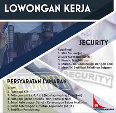 Lowongan Kerja Satpam Juni 2021