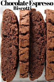 Chocolate Espresso Biscotti Recipe In 2020 Chocolate Espresso Dessert Recipes Easy Biscotti