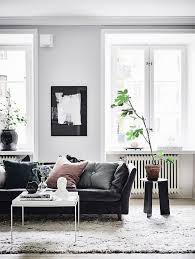L A Designers Love This Signature Interior Style This Living Room Proves It Black Sofa Living Room Leather Couches Living Room Black Couch Living Room