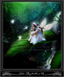 Shhh They Will Hear Us By Mistraven Deviantart Com On Deviantart Fantasy Fairy Fairy Pictures Beautiful Fairies