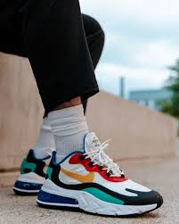 Nike Air Max 270 React Bauhaus Outfit Womens Fashion Style Sneakers Casual Shoes In 2020 Nike Air Max Nike Casual Shoes Nike