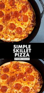How To Make Cast Iron Skillet Pizza Recipe In 2020 Cast Iron Skillet Pizza Cast Iron Skillet Cooking Pizza Recipes Homemade