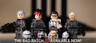 .bad batch (first introduced in the clone wars) as they find their way in a rapidly changing galaxy in the immediate aftermath of the clone war. Minifigs4u Custom Printed Minifigures