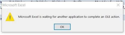 Maybe you would like to learn more about one of these? Fix Excel Is Waiting For Another Request To Complete An Ole Action R Digital Marketing