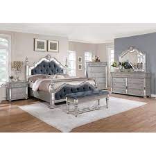 Rosdorf Park Federico Standard 4 Piece Bedroom Set Bed Upholstered In Gray Size Queen Wayfair In 2021 Bedroom Set 5 Piece Bedroom Set Bedroom Furniture Sets
