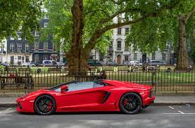Red Roadster Lamborghini Aventador Lamborghini Aventador Roadster Roadster Car