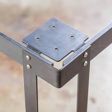 Kindred Series Bar Table Legs Bold Mfg S Kindred Table Base Series Allows You To Easily Configure Your Own Cus Steel Furniture Iron Furniture Metal Furniture