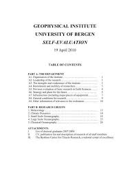 +47 55 95 93 04. Geophysical Institute University Of Bergen Self Evaluation